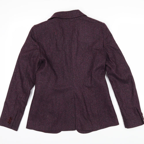 Jigsaw Womens Purple Jacket Blazer Size 10 Button