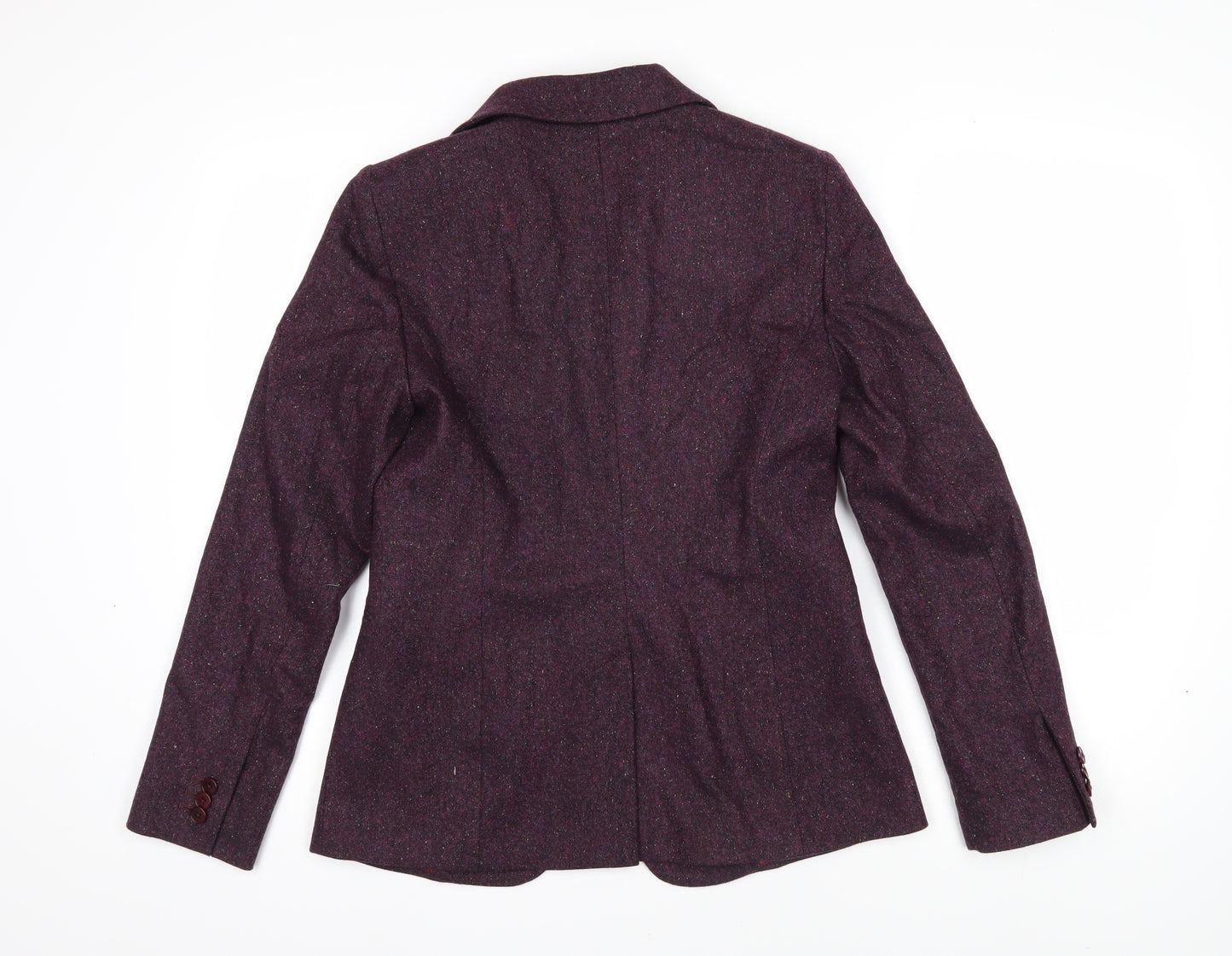 Jigsaw Womens Purple Jacket Blazer Size 10 Button