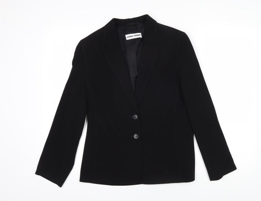 Gerry Weber Womens Black Jacket Blazer Size 10 Button