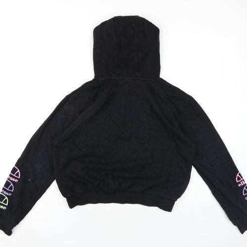 ellesse Girls Black Cotton Pullover Hoodie Size 12-13 Years Pullover