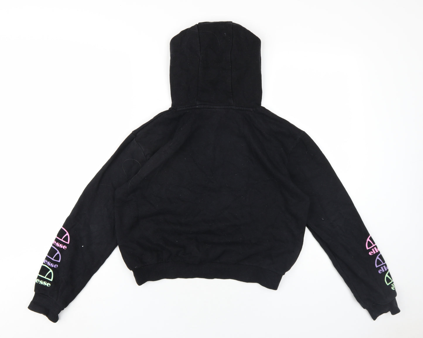 ellesse Girls Black Cotton Pullover Hoodie Size 12-13 Years Pullover