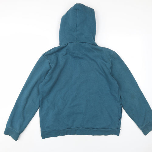 Le Mieux Womens Blue Cotton Pullover Hoodie Size 14 Pullover