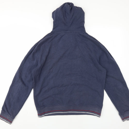 SoulCal&Co Mens Blue Cotton Pullover Hoodie Size L