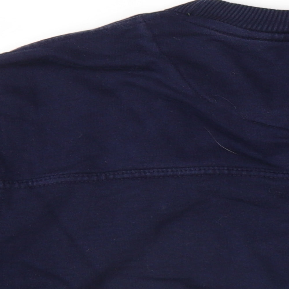 HUGO BOSS Mens Blue Cotton Pullover Sweatshirt Size L