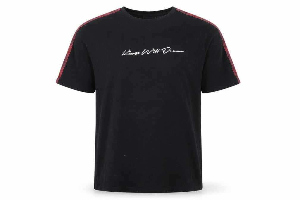 Kings Will Dream Mens Black Cotton T-Shirt Size M Round Neck