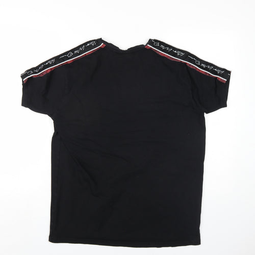 Kings Will Dream Mens Black Cotton T-Shirt Size M Round Neck