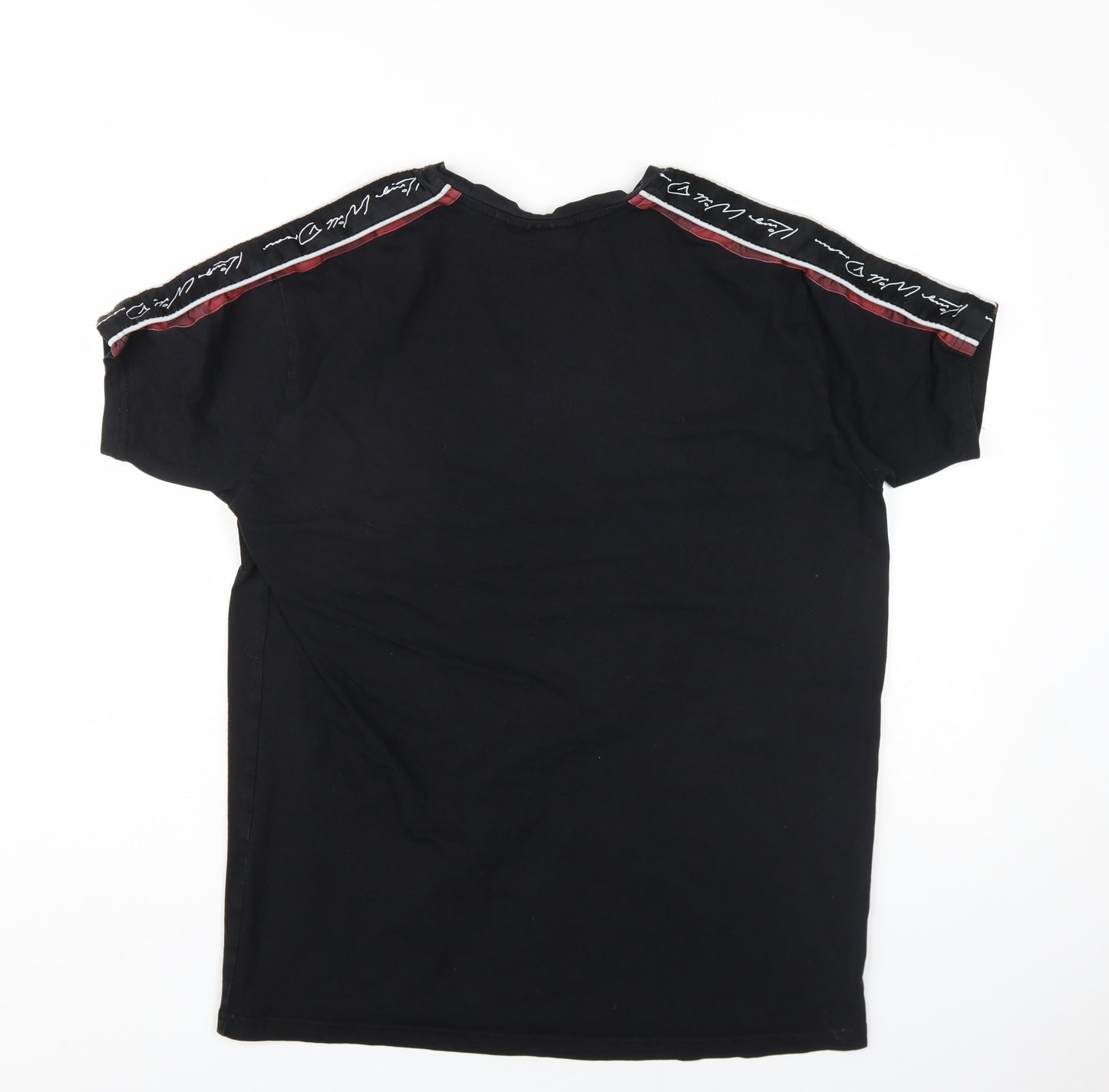Kings Will Dream Mens Black Cotton T-Shirt Size M Round Neck