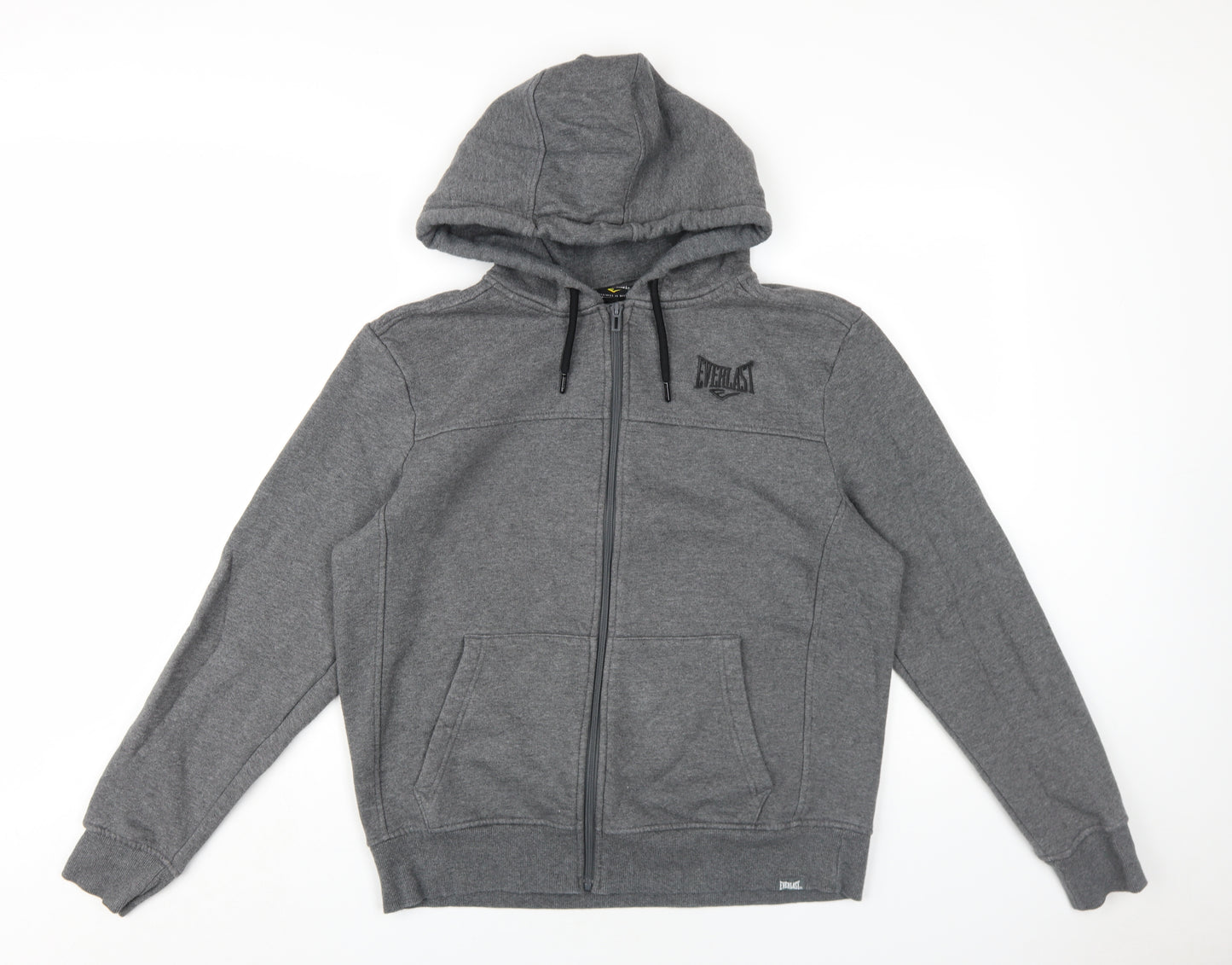 Everlast Mens Grey Cotton Full Zip Hoodie Size M