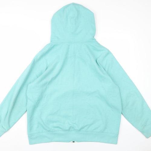Saltrock Womens Blue Cotton Full Zip Hoodie Size 16 Zip