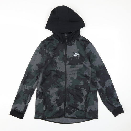 Nike Boys Multicoloured Geometric Jacket Size 13-14 Years Zip