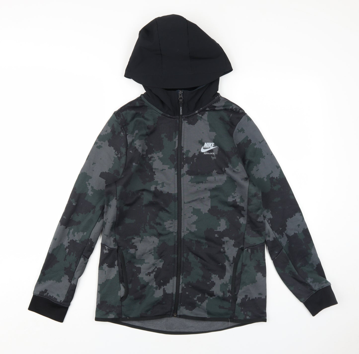 Nike Boys Multicoloured Geometric Jacket Size 13-14 Years Zip