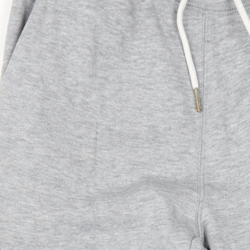 Jack Wills Mens Grey Cotton Jogger Trousers Size XS L30 in Regular Drawstring