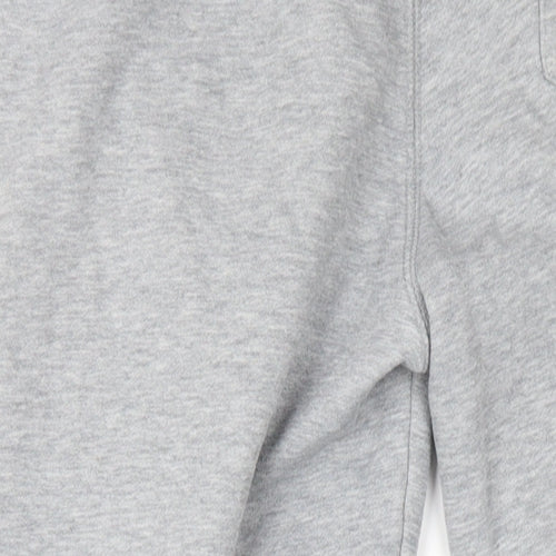 Jack Wills Mens Grey Cotton Jogger Trousers Size XS L30 in Regular Drawstring