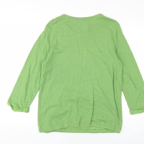 Seasalt Womens Green Cotton Pullover Sweatshirt Size 10 Pullover