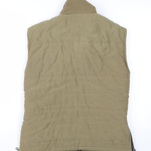 Royal Harbour Mens Beige Gilet Waistcoat Size M Zip