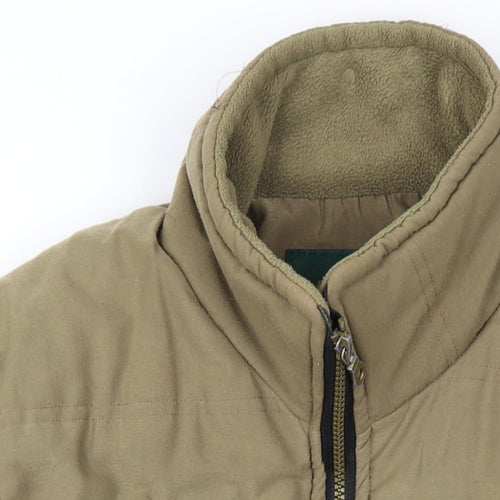Royal Harbour Mens Beige Gilet Waistcoat Size M Zip