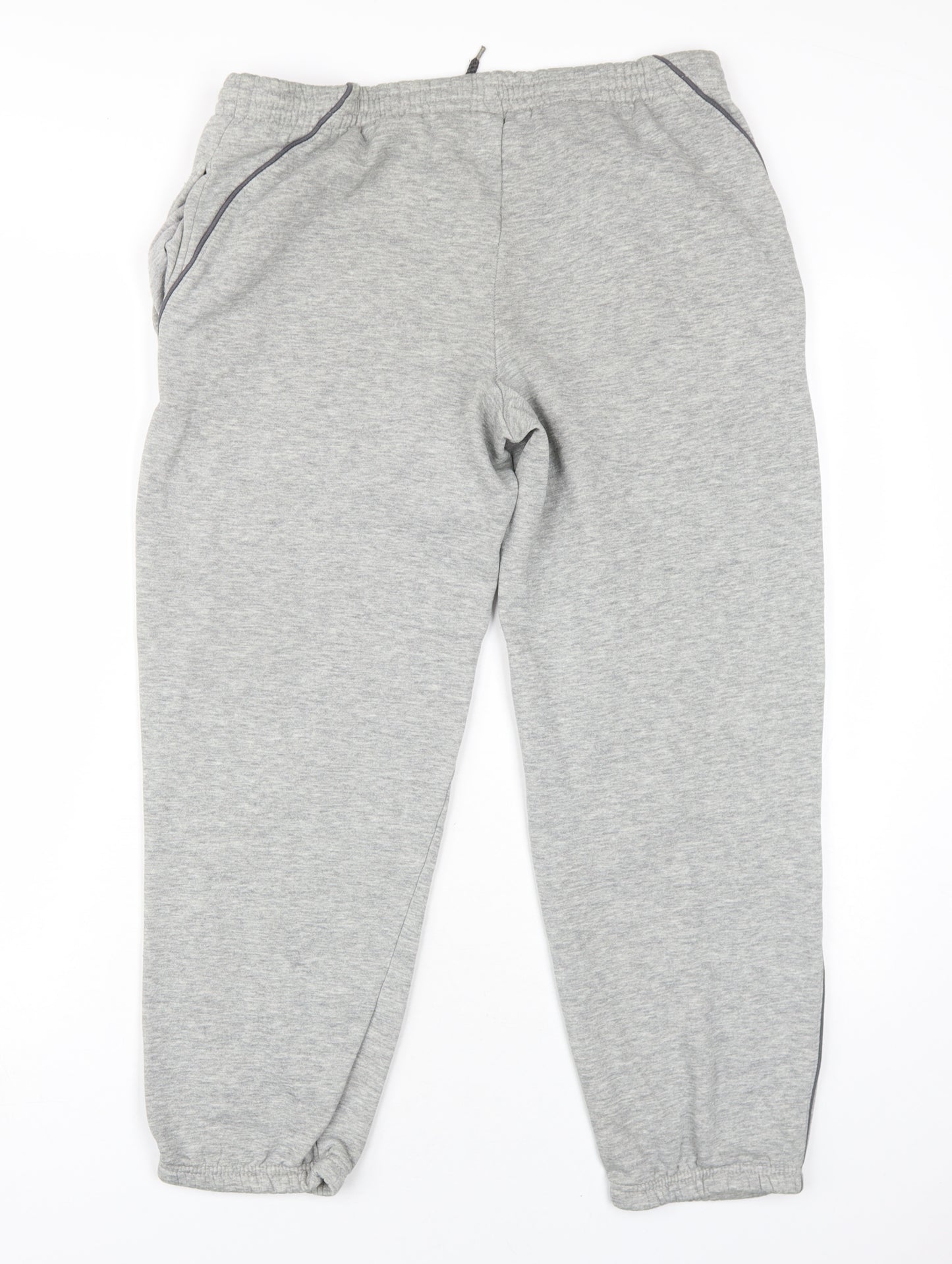 Slazenger Mens Grey Cotton Jogger Trousers Size S L28 in Regular Drawstring