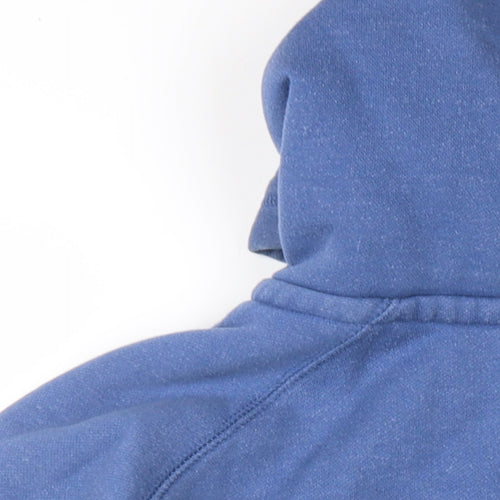 Jack Wills Mens Blue Cotton Full Zip Hoodie Size L