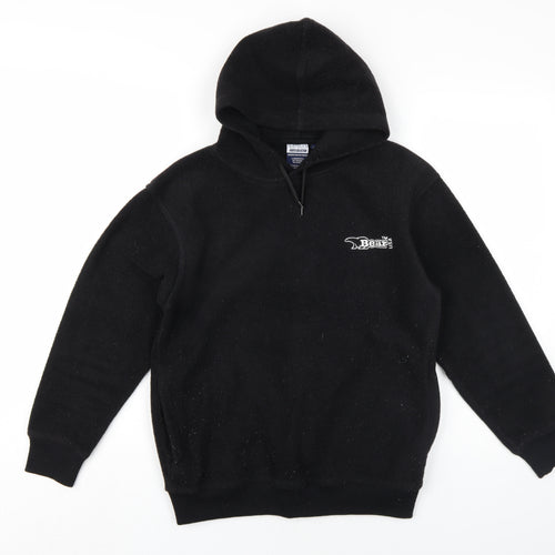 Bear USA Boys Black Polyester Pullover Hoodie Size L Pullover