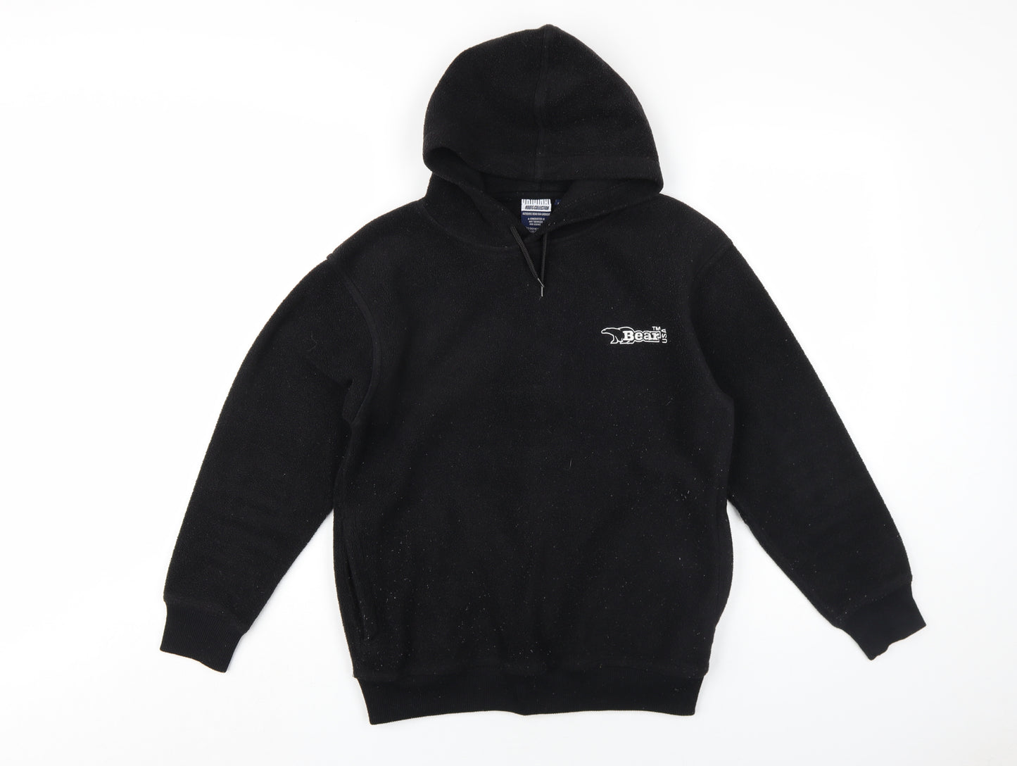 Bear USA Boys Black Polyester Pullover Hoodie Size L Pullover