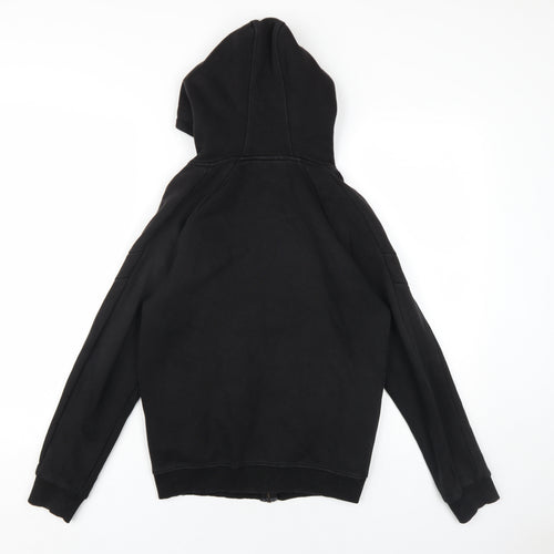 Kings Will Dream Boys Black Cotton Full Zip Hoodie Size 12-13 Years Zip