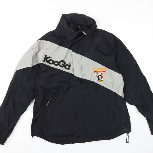 Kooga Mens Black Jacket Coat Size M Zip - Huddersfield Giants