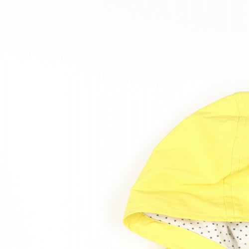 Jasper Conran Girls Yellow Rain Coat Coat Size 3-4 Years Zip
