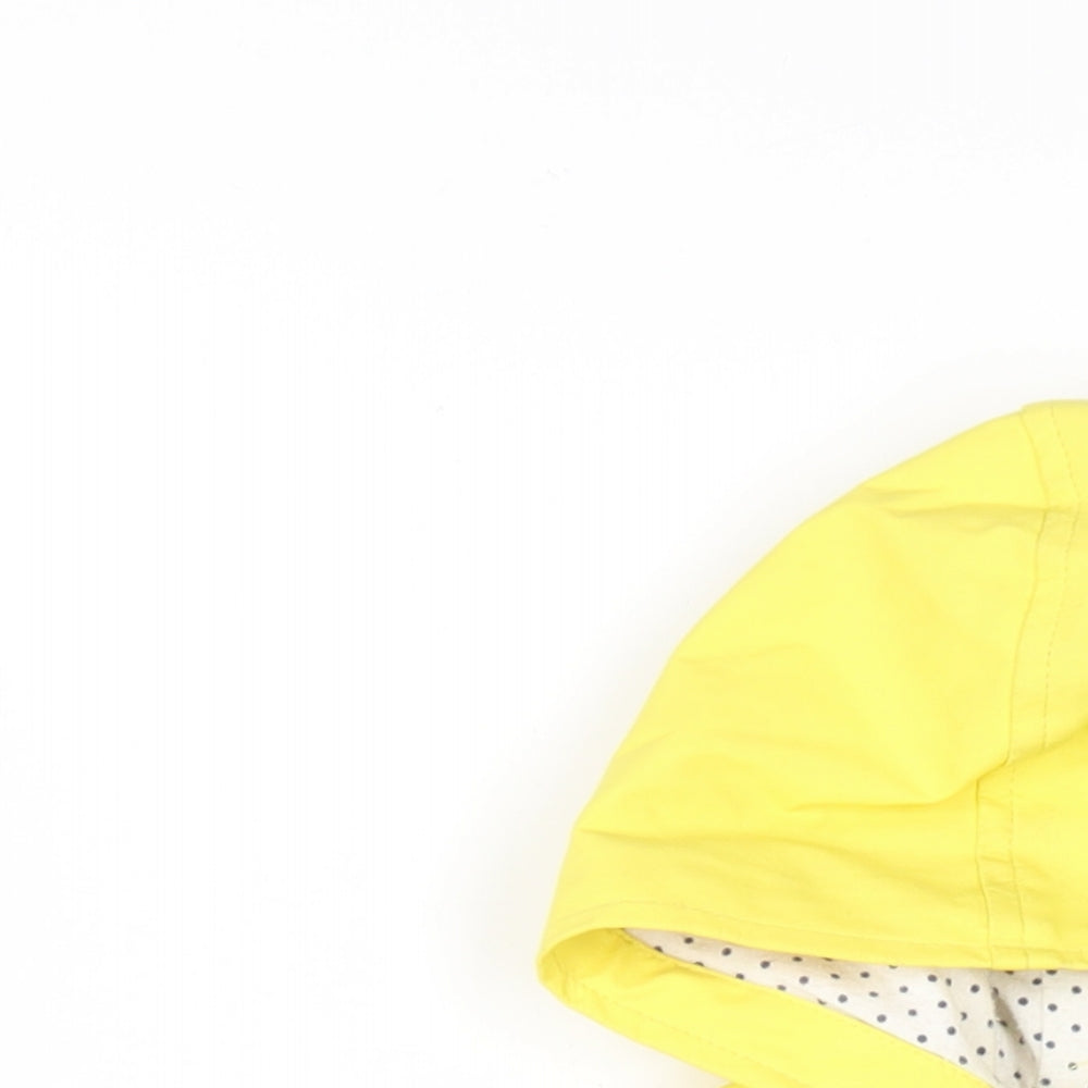 Jasper Conran Girls Yellow Rain Coat Coat Size 3-4 Years Zip