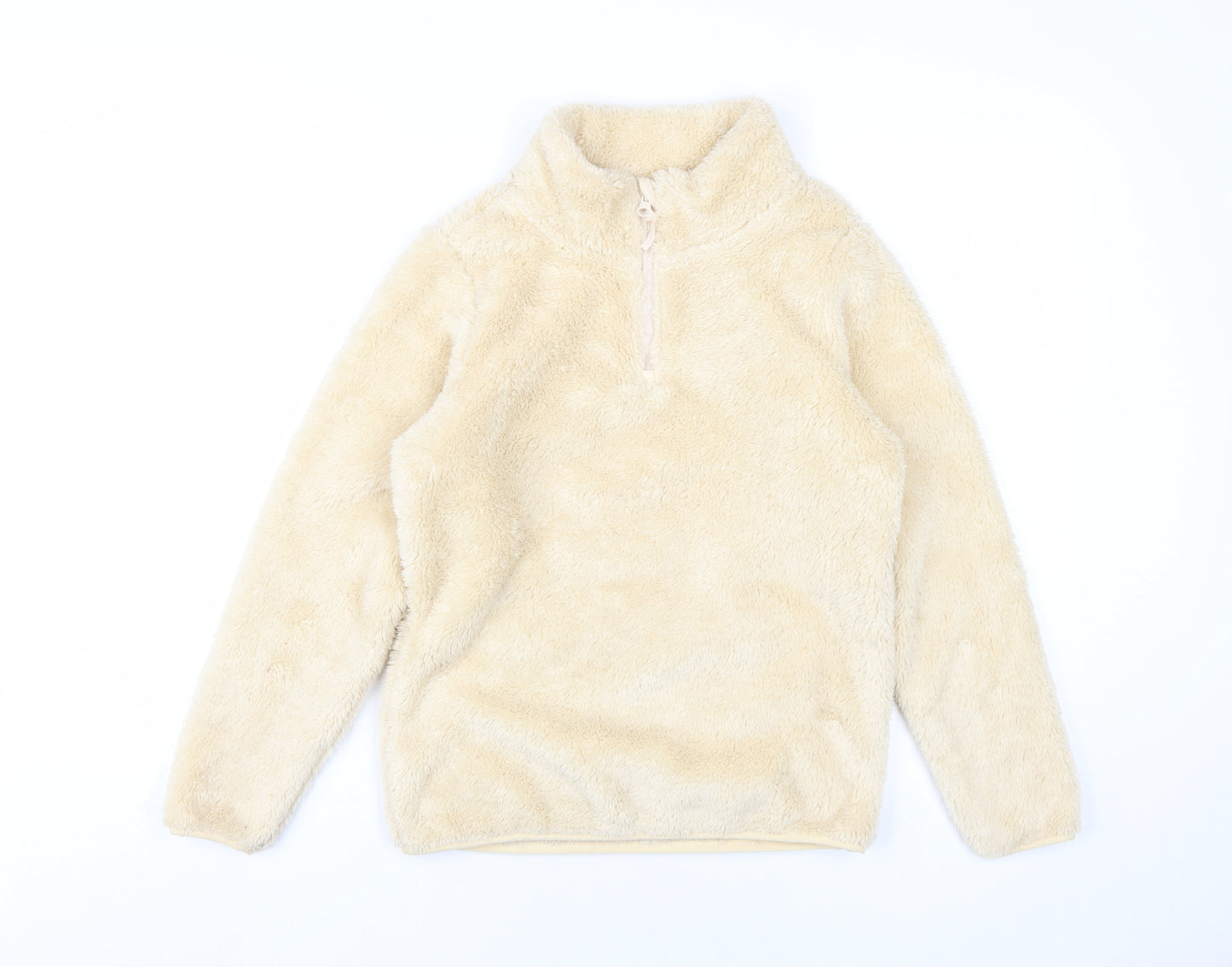 Mountain Warehouse Girls Ivory Polyester Pullover Sweatshirt Size 11-12 Years Zip
