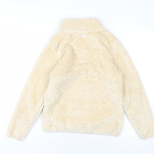 Mountain Warehouse Girls Ivory Polyester Pullover Sweatshirt Size 11-12 Years Zip