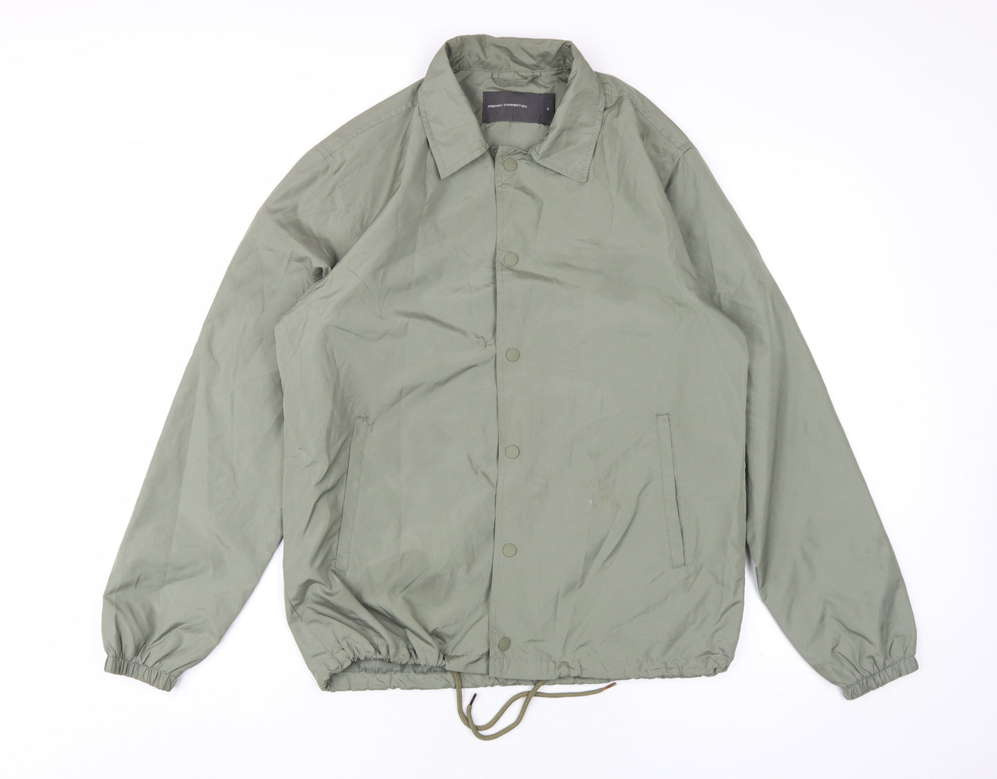 French Connection Mens Green Jacket Size S Snap