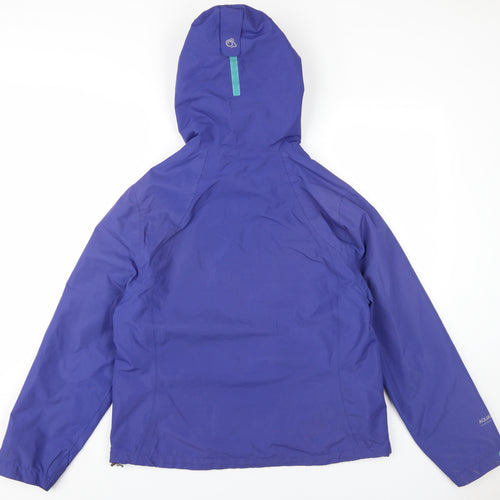 Craghoppers Womens Purple Rain Coat Coat Size 14 Zip