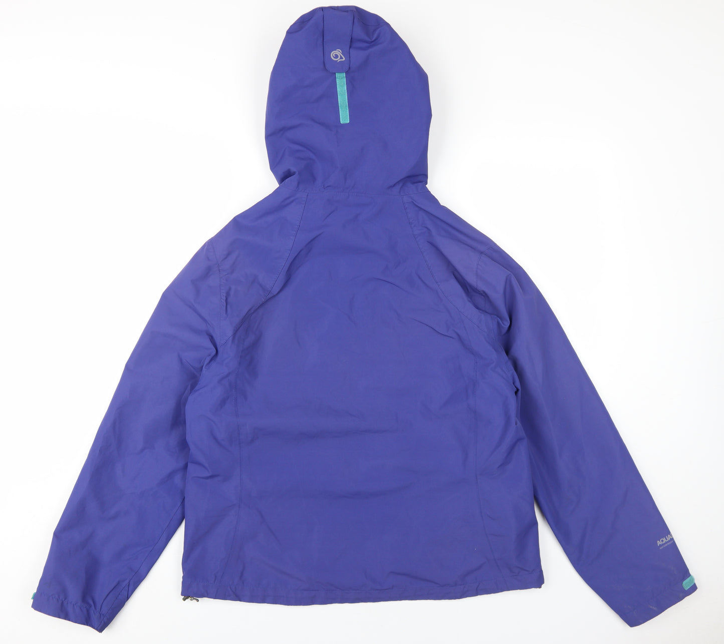 Craghoppers Womens Purple Rain Coat Coat Size 14 Zip