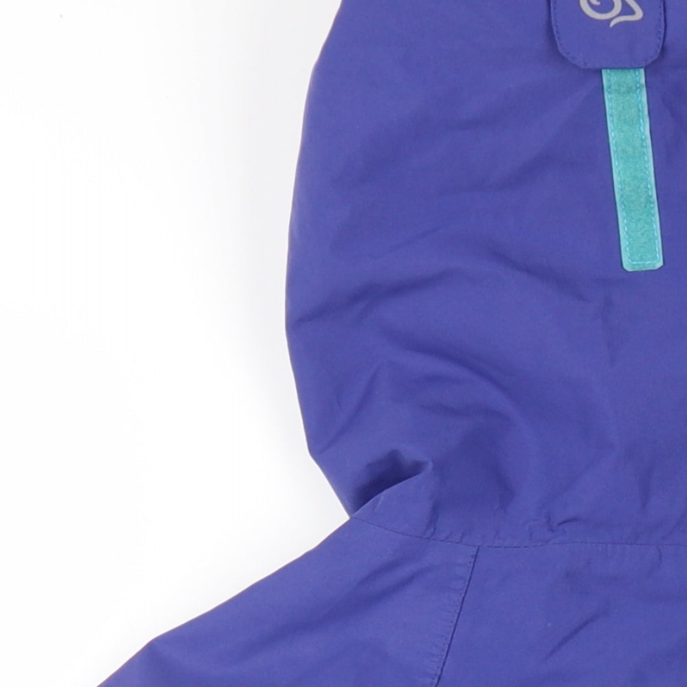 Craghoppers Womens Purple Rain Coat Coat Size 14 Zip