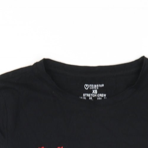 Slipknot Womens Black Cotton Basic T-Shirt Size XS Round Neck