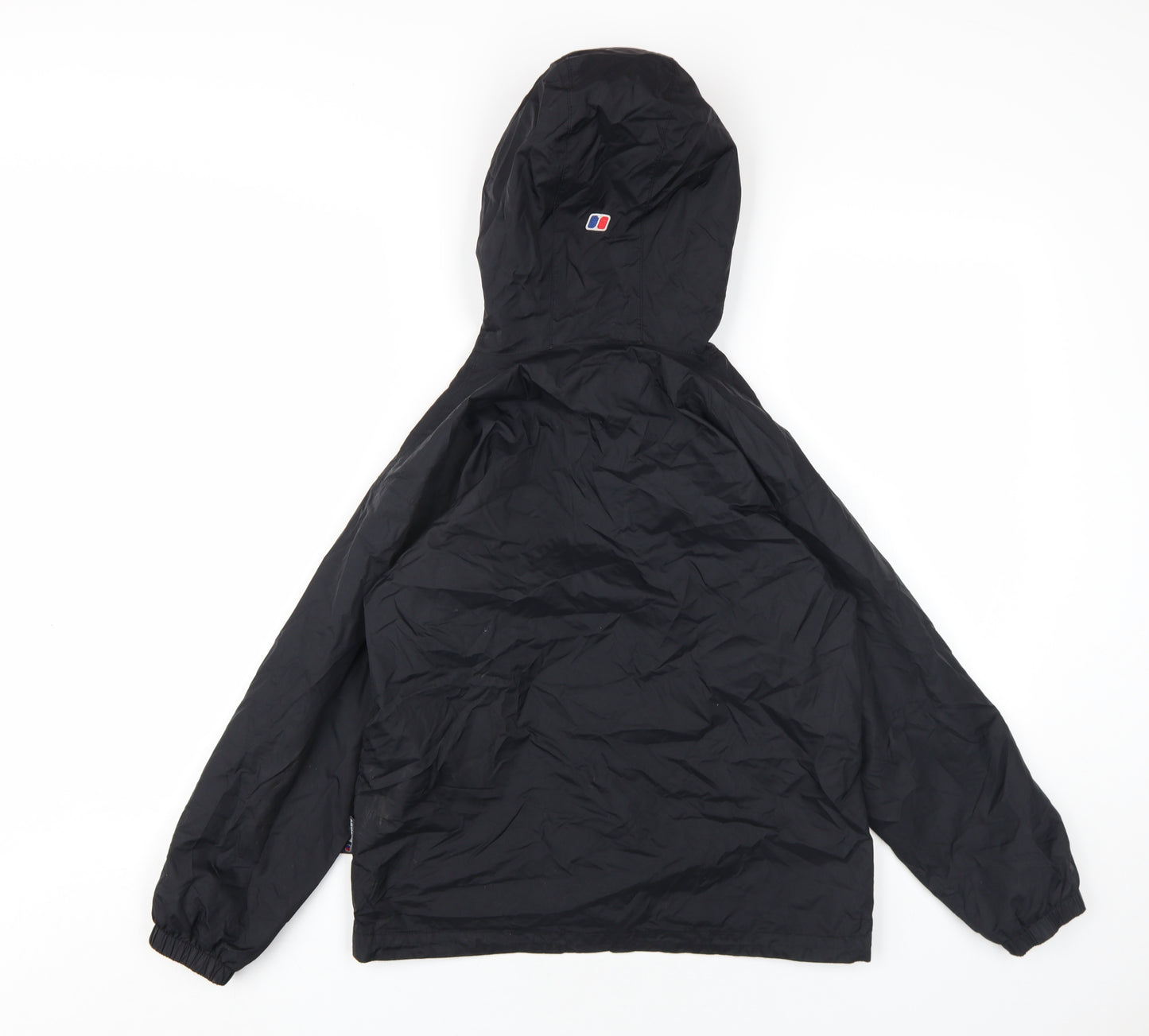 Berghaus Boys Black Rain Coat Coat Size 9-10 Years Zip