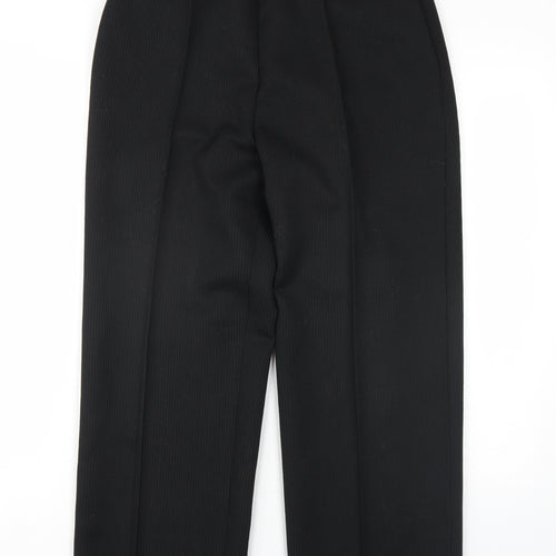 St Michael Womens Black Polyester Trousers Size 18 L28 in Regular