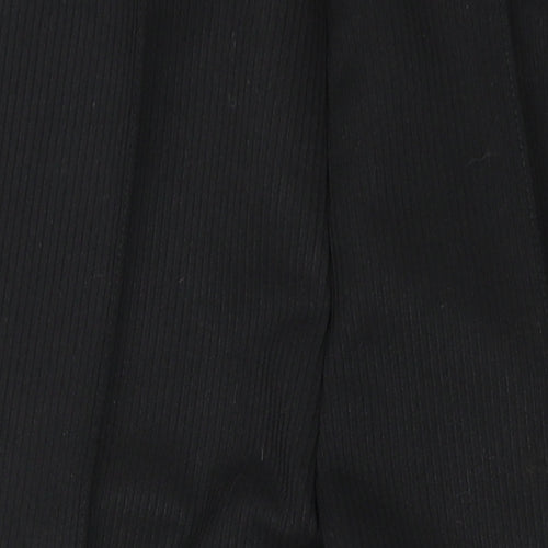 St Michael Womens Black Polyester Trousers Size 18 L28 in Regular