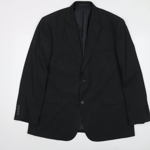 Greenwoods Mens Grey Polyester Jacket Suit Jacket Size 44 Regular
