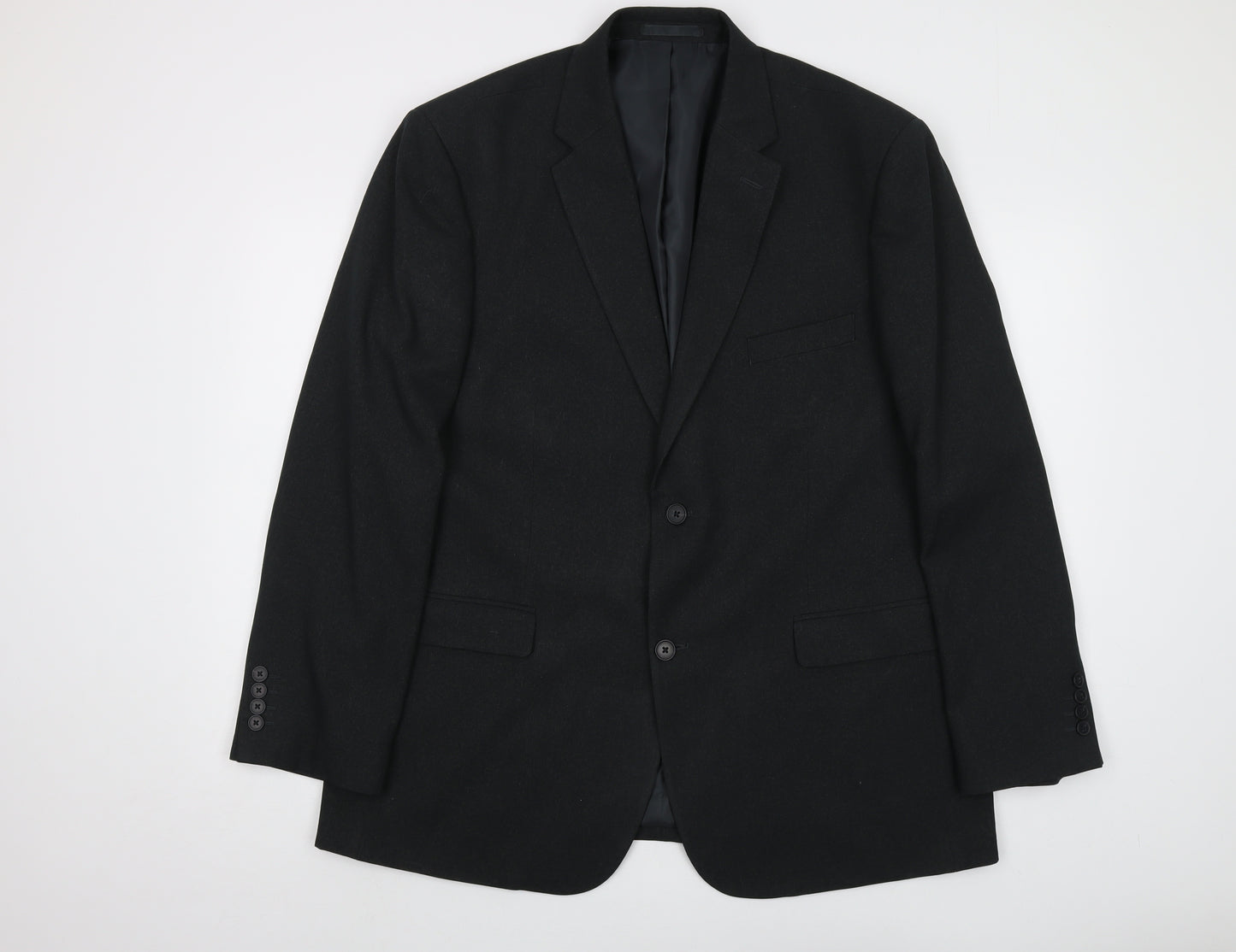 Greenwoods Mens Grey Polyester Jacket Suit Jacket Size 44 Regular