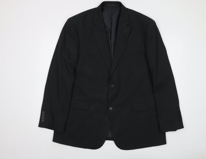 Greenwoods Mens Grey Polyester Jacket Suit Jacket Size 44 Regular