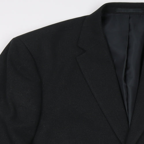 Greenwoods Mens Grey Polyester Jacket Suit Jacket Size 44 Regular