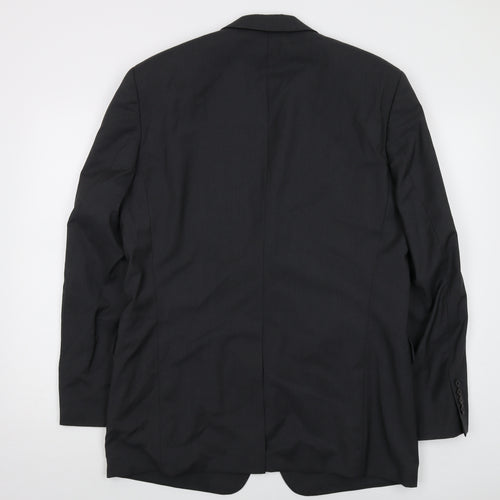 Boss Mens Grey Wool Jacket Suit Jacket Size 44 Regular