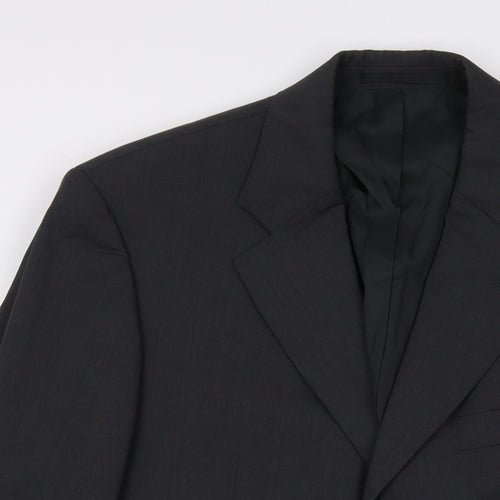 Boss Mens Grey Wool Jacket Suit Jacket Size 44 Regular