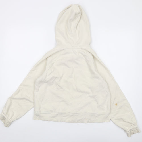 Gap Girls Ivory Cotton Pullover Hoodie Size 10-11 Years Pullover