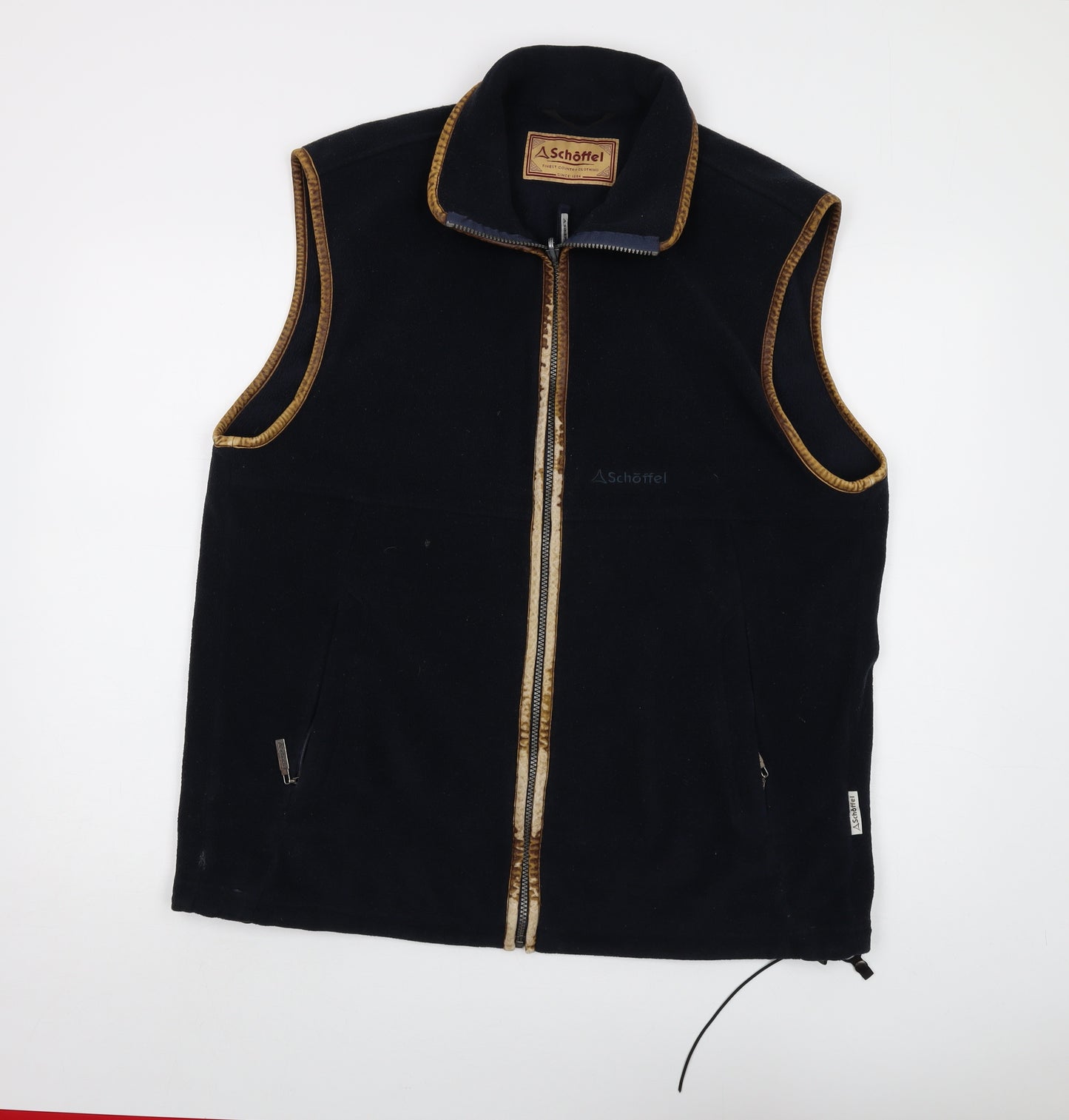 Schoffel Mens Blue Jacket Waistcoat Size XL Zip
