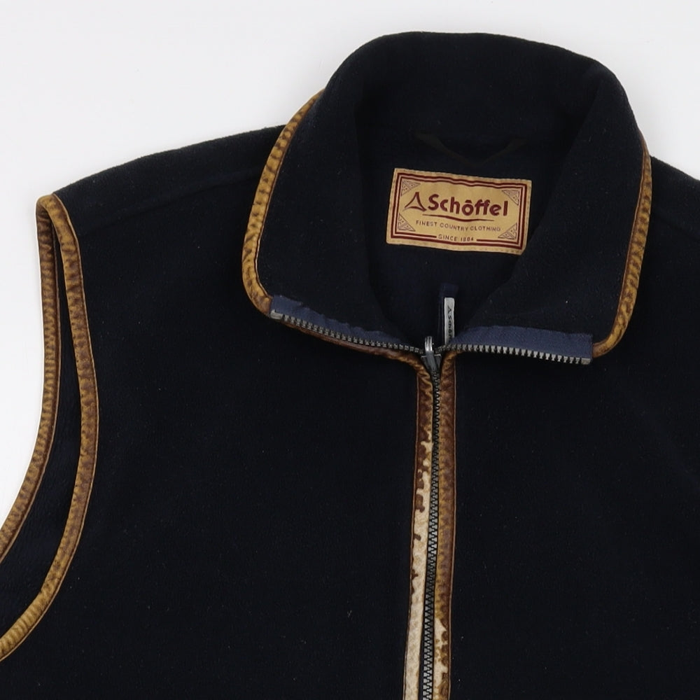Schoffel Mens Blue Jacket Waistcoat Size XL Zip