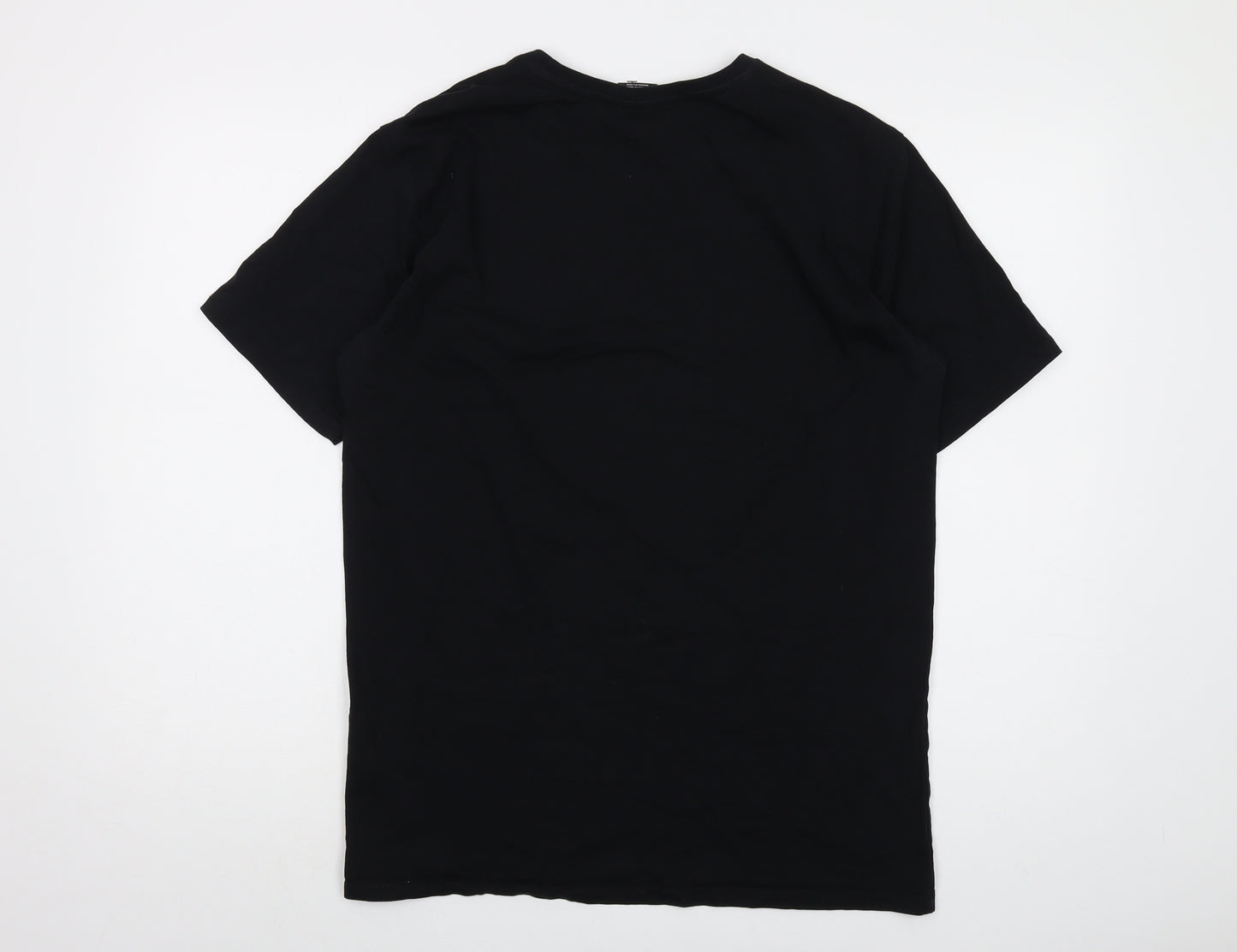 Hurley Mens Black Cotton T-Shirt Size XL Crew Neck