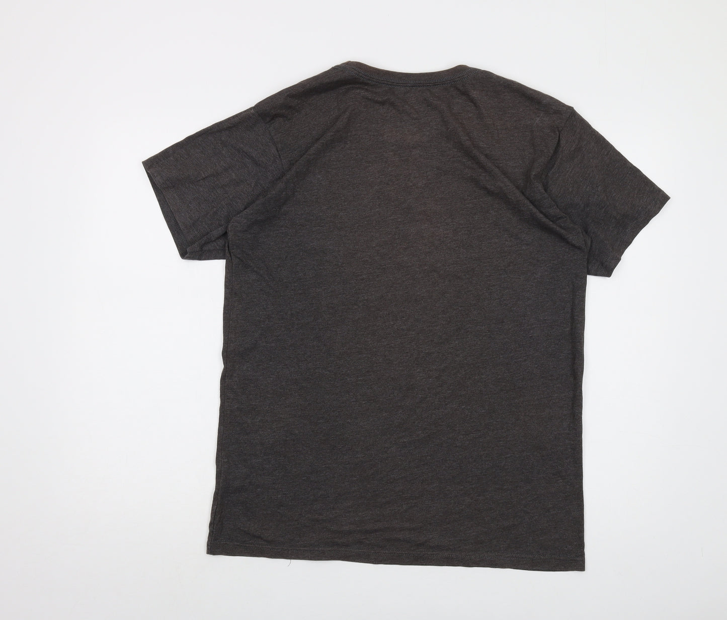 Buccaneers Mens Grey Polyester T-Shirt Size L Crew Neck