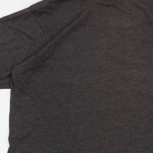 Buccaneers Mens Grey Polyester T-Shirt Size L Crew Neck